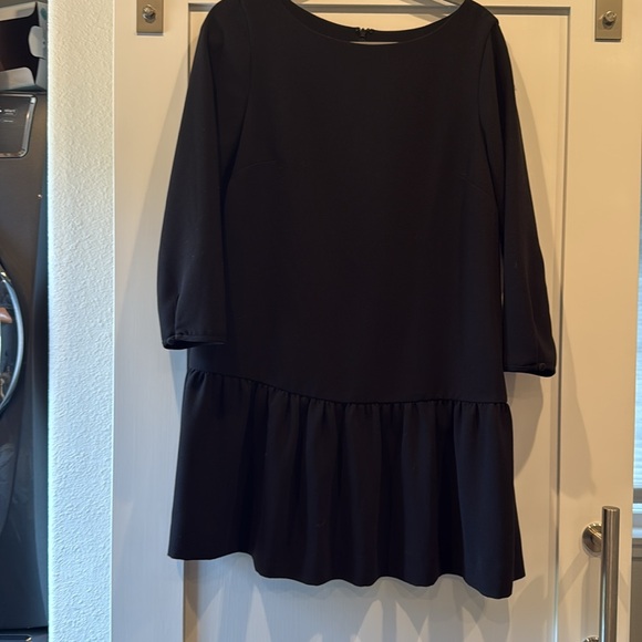 J CREW DROP WAIST SCOOP NECK LONG SLEEVED LINED DRESS 12 - Picture 6 of 7